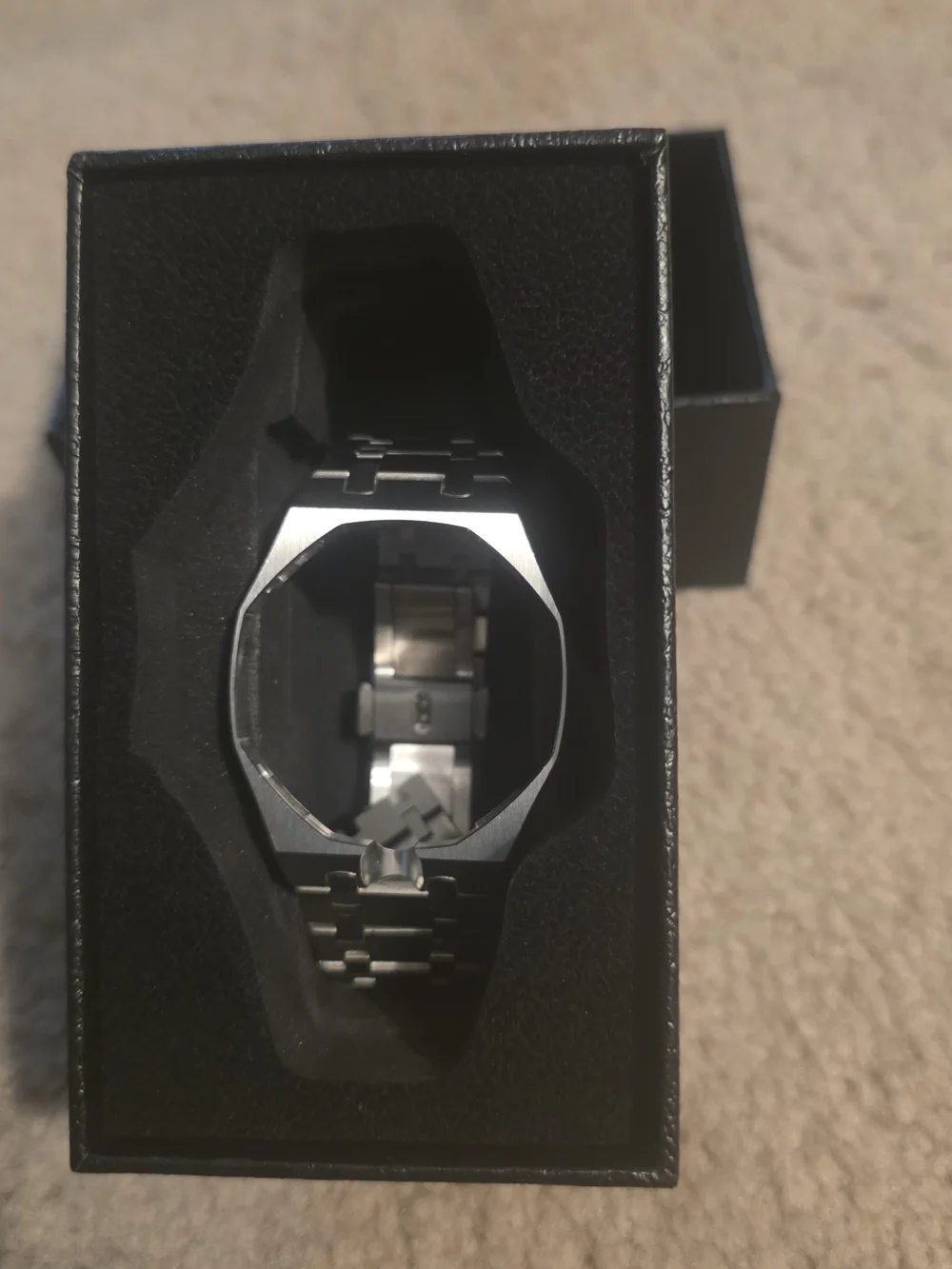 LDDAL Stainless Steel Bracelet Watch Band for Swatch Royal Pop, Silver 12